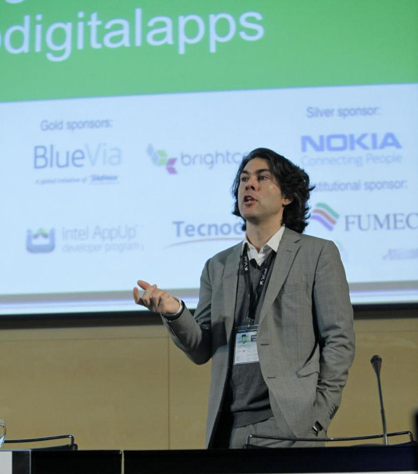 Nicolás Amado Vega - International Keynote Speaker and Brand Ambassador - Large audiences of up to 1.000 - BDigital Apps Congress Keynote, Barcelona, 2012 Nicolás Amado Vega - International Keynote Speaker and Brand Ambassador - Large audiences of up to 1.000 - BDigital Apps Congress Keynote, Barcelona, 2012